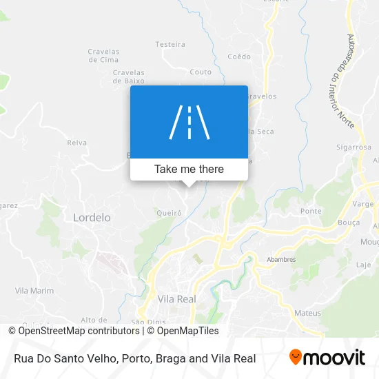 Rua Do Santo Velho map