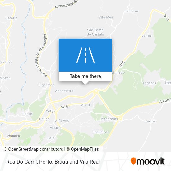 Rua Do Carril mapa