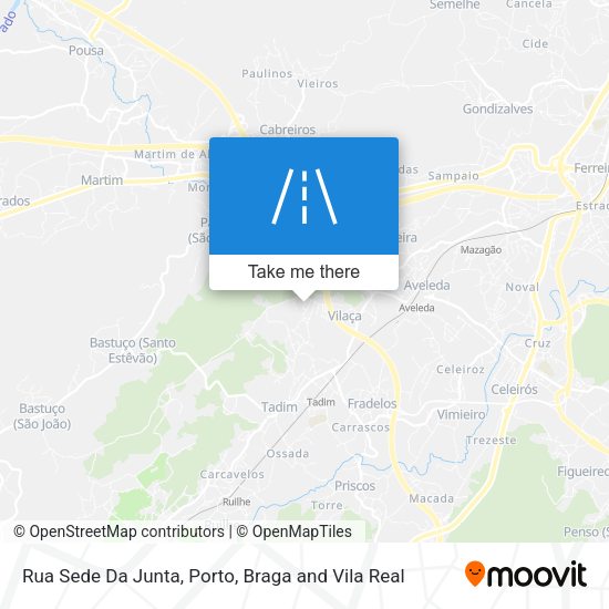 Rua Sede Da Junta mapa