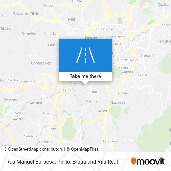 Rua Manuel Barbosa map