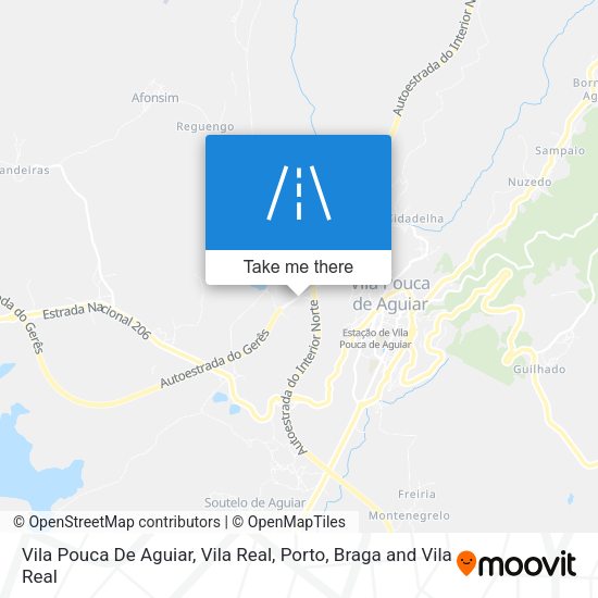 Vila Pouca De Aguiar, Vila Real mapa
