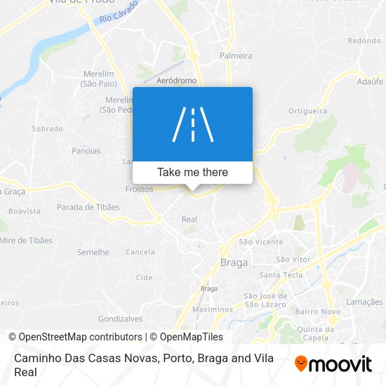 Caminho Das Casas Novas mapa