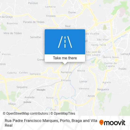 Rua Padre Francisco Marques map