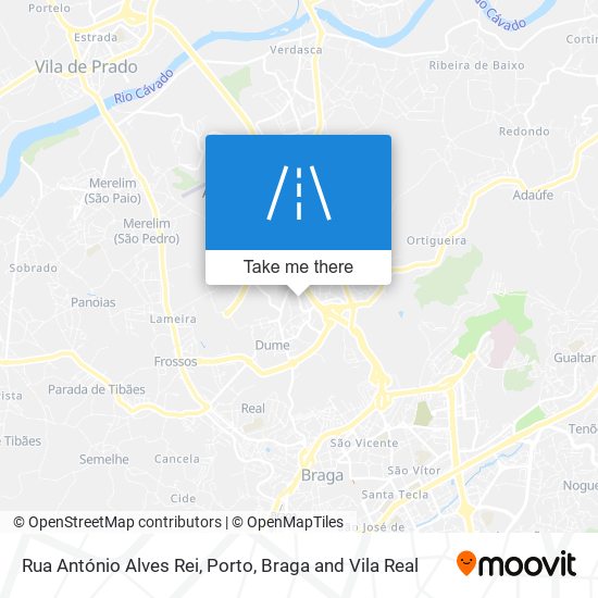 Rua António Alves Rei mapa