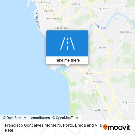 Francisco Gonçalves Monteiro mapa