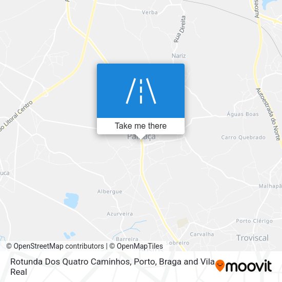 Rotunda Dos Quatro Caminhos map