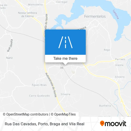 Rua Das Cavadas map