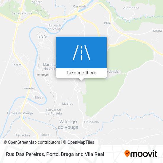 Rua Das Pereiras map