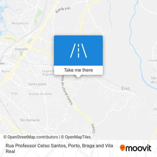 Rua Professor Celso Santos map