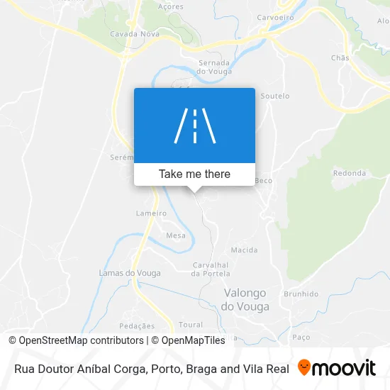 Rua Doutor Aníbal Corga map