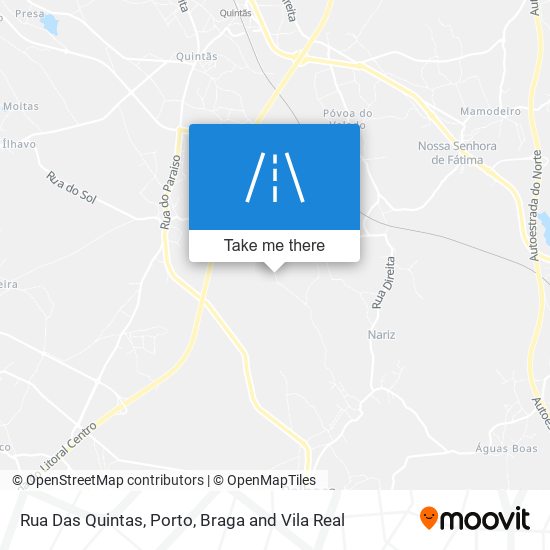 Rua Das Quintas map