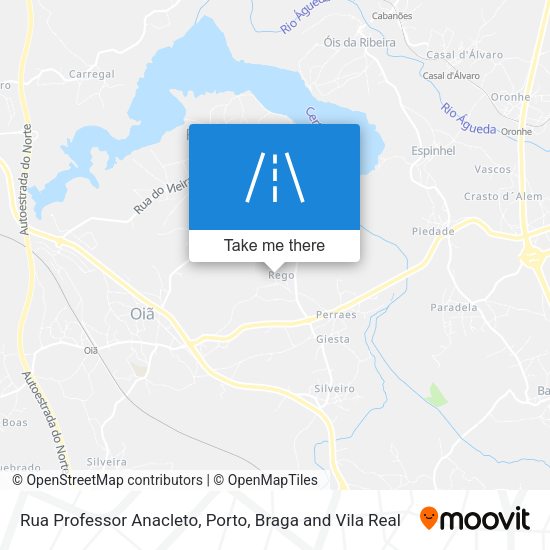 Rua Professor Anacleto mapa