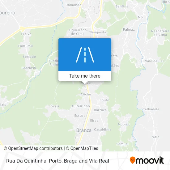 Rua Da Quintinha map