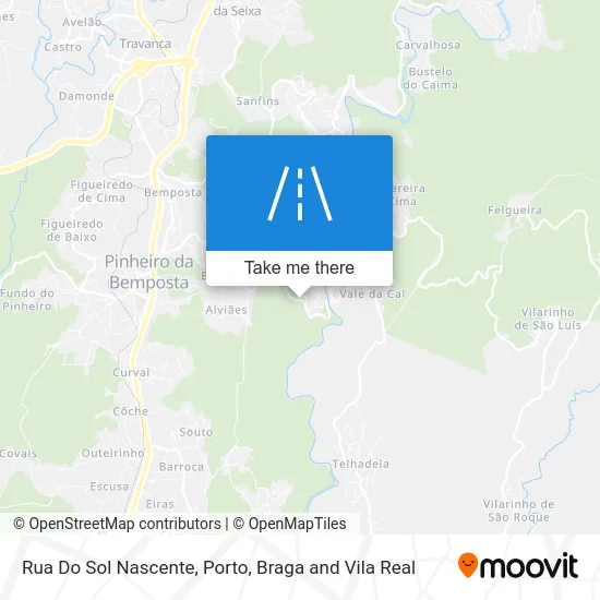 Rua Do Sol Nascente map