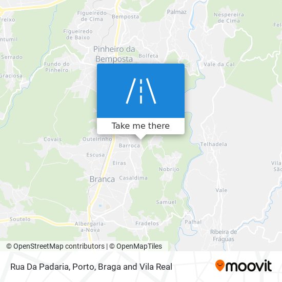 Rua Da Padaria mapa