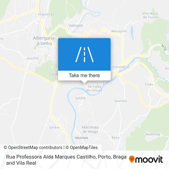 Rua Professora Alda Marques Castilho mapa