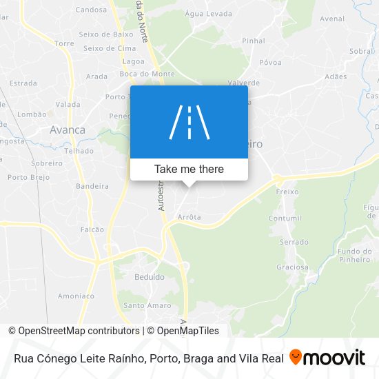 Rua Cónego Leite Raínho mapa