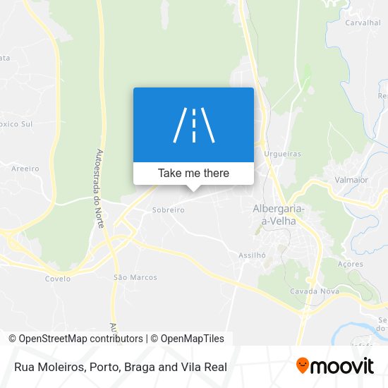 Rua Moleiros mapa