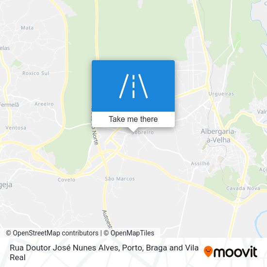 Rua Doutor José Nunes Alves mapa
