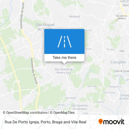 Rua De Porto Igreja mapa