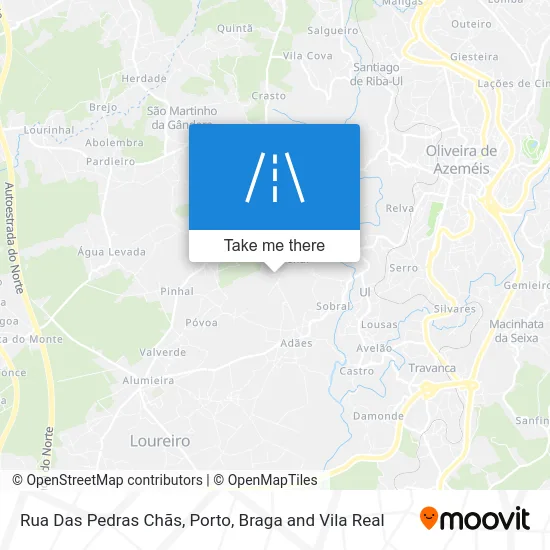 Rua Das Pedras Chãs map