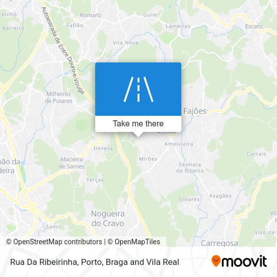 Rua Da Ribeirinha mapa