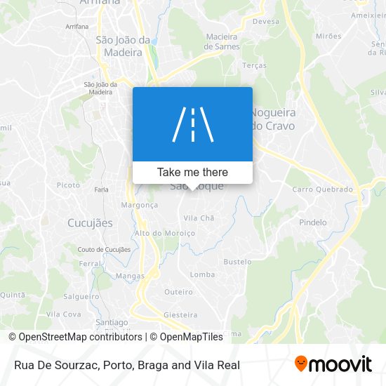 Rua De Sourzac mapa