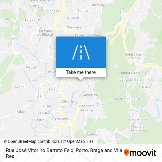 Rua José Vitorino Barreto Feio map