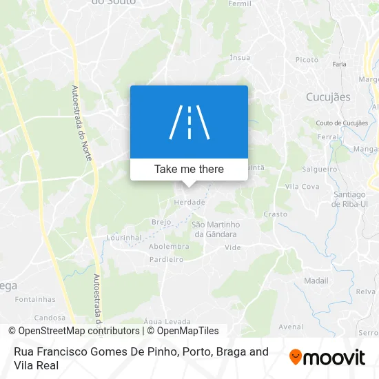 Rua Francisco Gomes De Pinho map