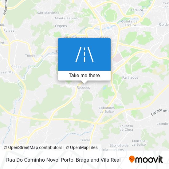 Rua Do Caminho Novo mapa