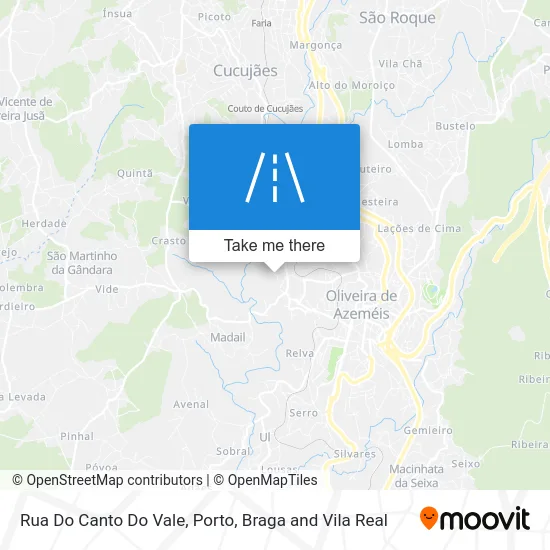 Rua Do Canto Do Vale map