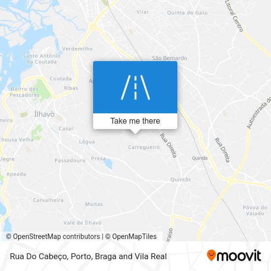 Rua Do Cabeço mapa