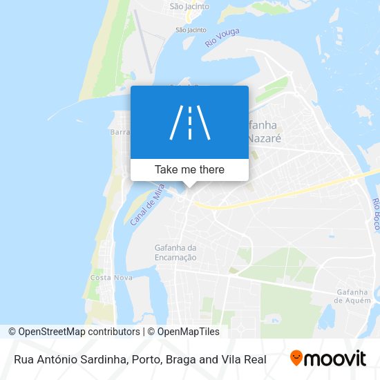 Rua António Sardinha mapa