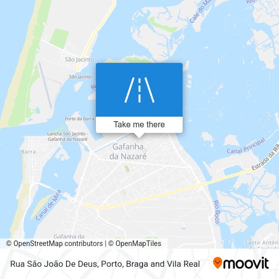 Rua São João De Deus map