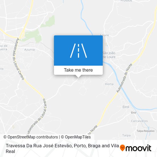Travessa Da Rua José Estevão mapa