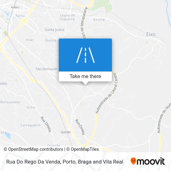 Rua Do Rego Da Venda mapa