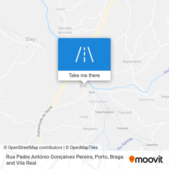 Rua Padre António Gonçalves Pereira mapa