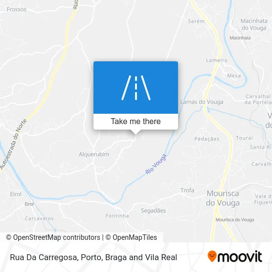 Rua Da Carregosa map
