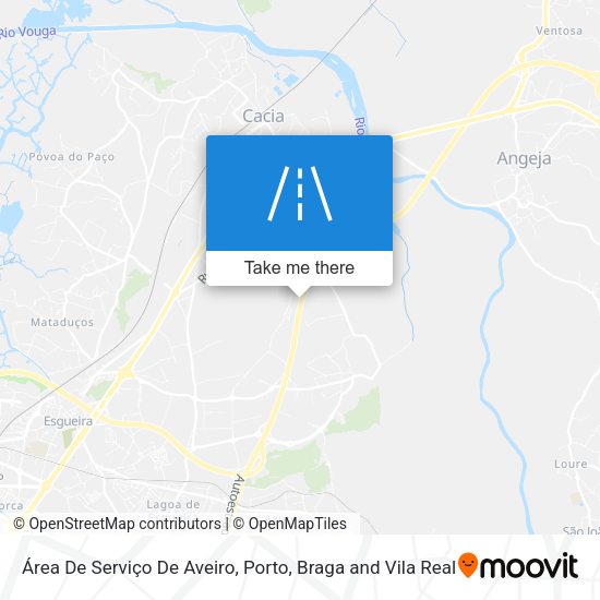Área De Serviço De Aveiro map
