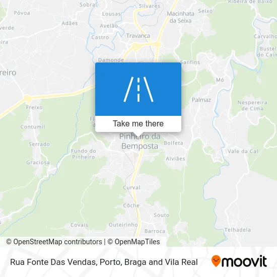 Rua Fonte Das Vendas map