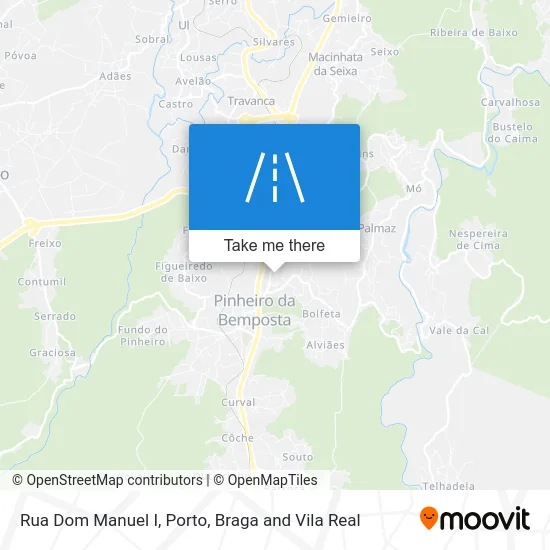 Rua Dom Manuel I map