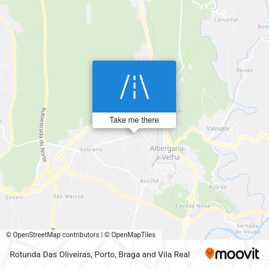 Rotunda Das Oliveiras mapa