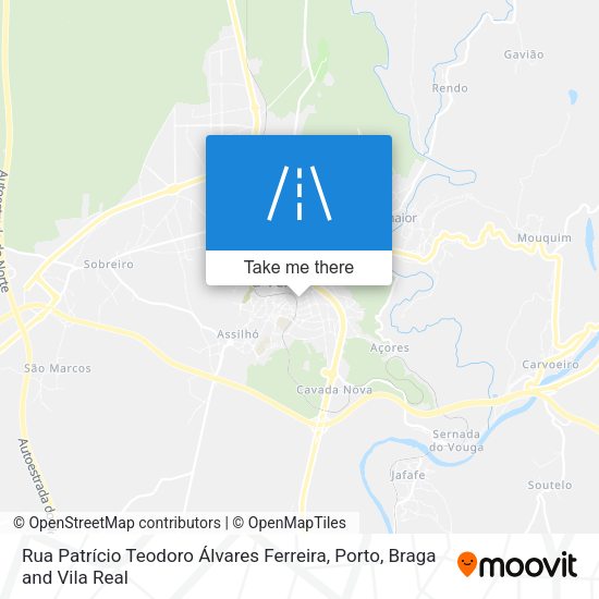 Rua Patrício Teodoro Álvares Ferreira mapa