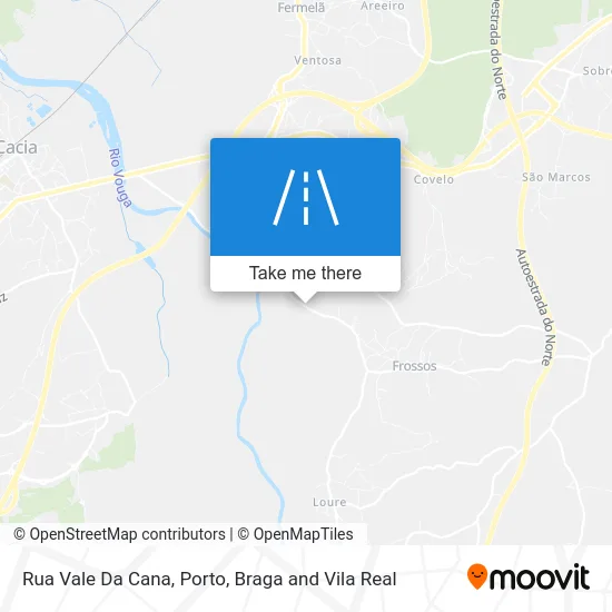 Rua Vale Da Cana map