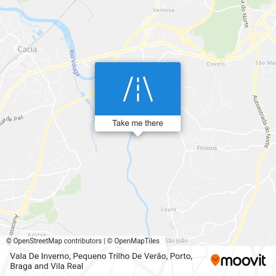 Vala De Inverno, Pequeno Trilho De Verão map