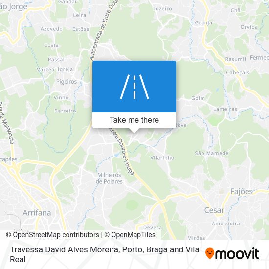 Travessa David Alves Moreira map