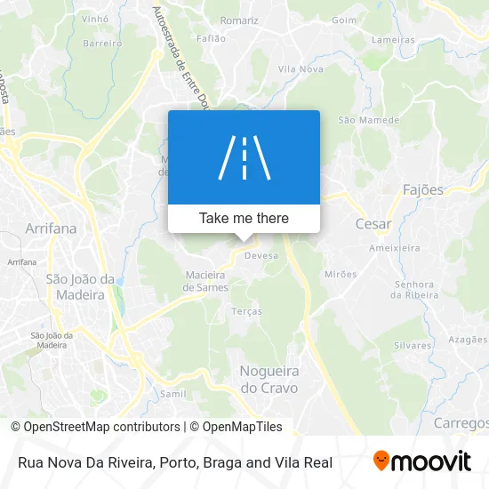 Rua Nova Da Riveira map