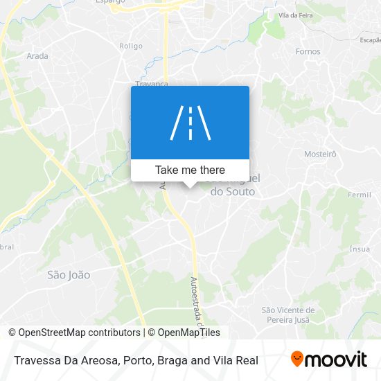Travessa Da Areosa mapa