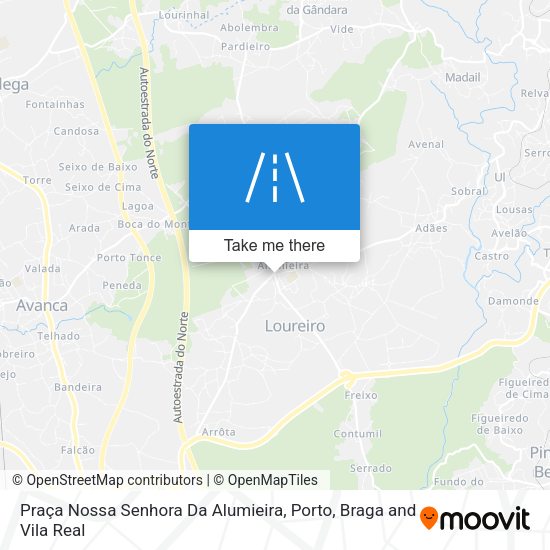 Praça Nossa Senhora Da Alumieira mapa