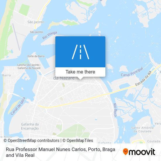 Rua Professor Manuel Nunes Carlos mapa